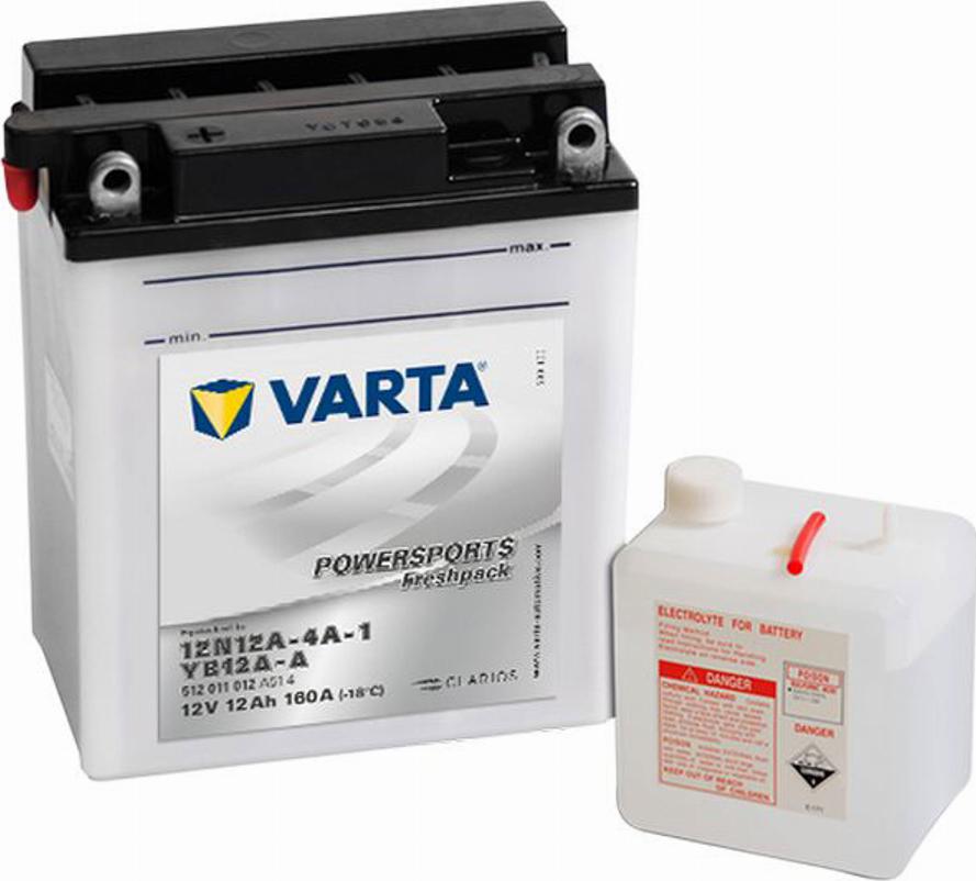 Varta 512 011 012 - Стартерна акумуляторна батарея, АКБ autozip.com.ua