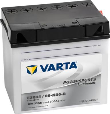 Varta 530034030A514 - Стартерна акумуляторна батарея, АКБ autozip.com.ua