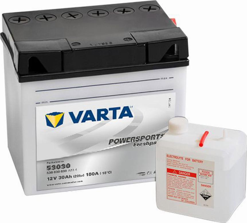 Varta 530 030 030 - Стартерна акумуляторна батарея, АКБ autozip.com.ua