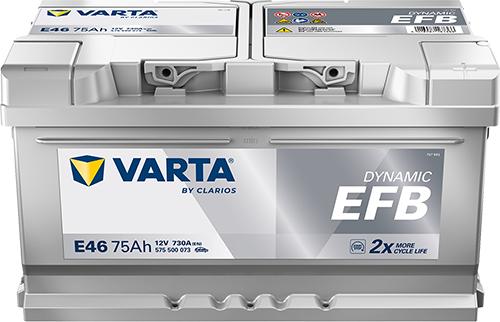Varta 575500073K262 - Стартерна акумуляторна батарея, АКБ autozip.com.ua