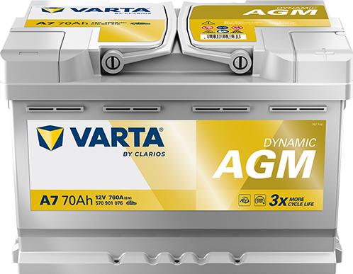 Varta 570901076K262 - Стартерна акумуляторна батарея, АКБ autozip.com.ua