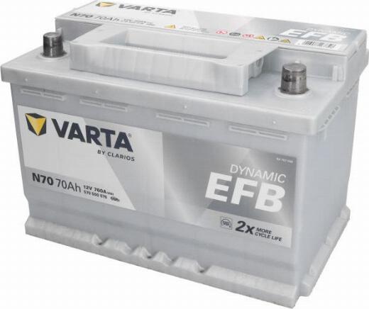 Varta 570500076 - Стартерна акумуляторна батарея, АКБ autozip.com.ua