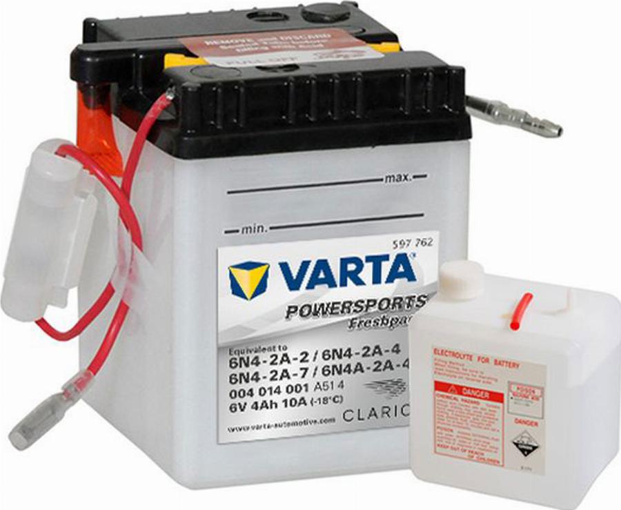 Varta 004 014 001 - Стартерна акумуляторна батарея, АКБ autozip.com.ua