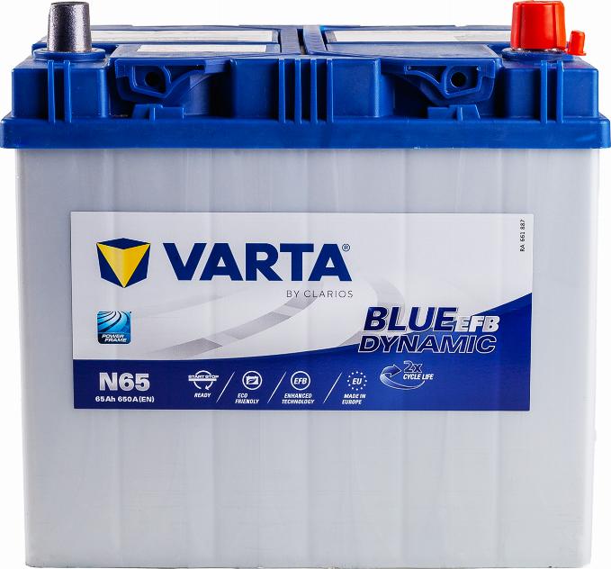 Varta N65 - Стартерна акумуляторна батарея, АКБ autozip.com.ua
