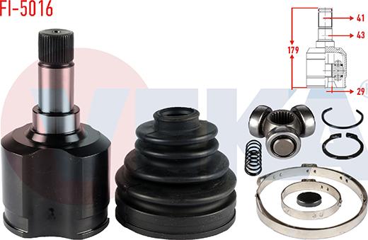 Veka FI-5016 - Шарнір, ШРУС, приводний вал autozip.com.ua