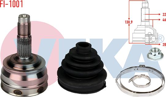Veka FI-1001 - Шарнір, ШРУС, приводний вал autozip.com.ua