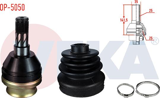 Veka OP-5050 - Шарнір, ШРУС, приводний вал autozip.com.ua
