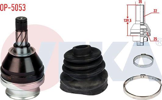 Veka OP-5053 - Шарнір, ШРУС, приводний вал autozip.com.ua