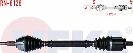 Veka RN-8128 - Приводний вал autozip.com.ua