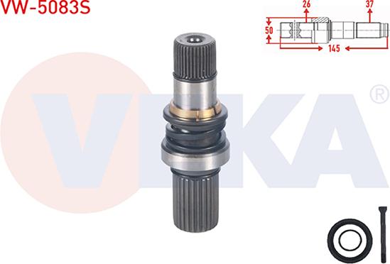 Veka VW-5083S - Шарнір, ШРУС, приводний вал autozip.com.ua