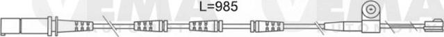 VEMA 117518 - Сигналізатор, знос гальмівних колодок autozip.com.ua