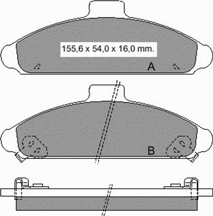 VEMA 834580 - Гальмівні колодки, дискові гальма autozip.com.ua
