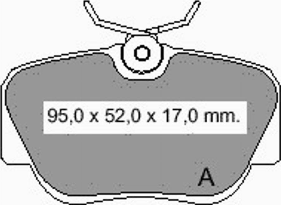 VEMA 834040 - Гальмівні колодки, дискові гальма autozip.com.ua