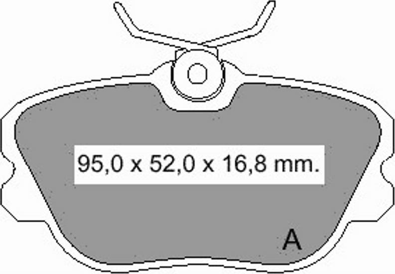 VEMA 834010 - Гальмівні колодки, дискові гальма autozip.com.ua