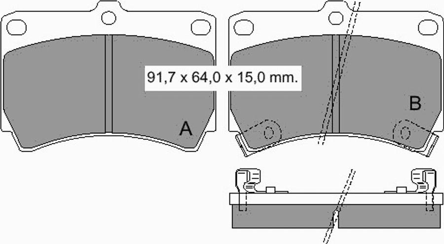 VEMA 834730 - Гальмівні колодки, дискові гальма autozip.com.ua
