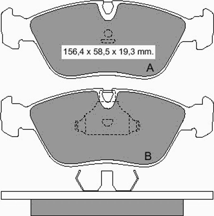 VEMA 835870 - Гальмівні колодки, дискові гальма autozip.com.ua