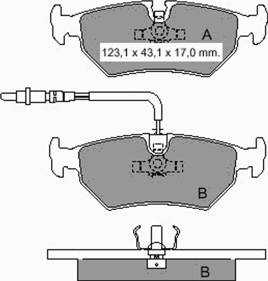 VEMA 836160 - Гальмівні колодки, дискові гальма autozip.com.ua