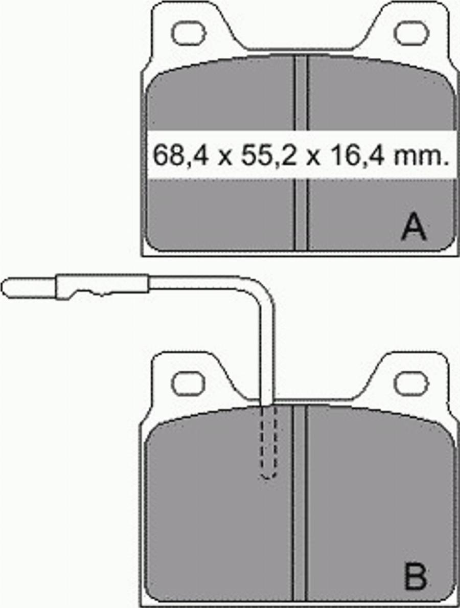 VEMA 830950 - Гальмівні колодки, дискові гальма autozip.com.ua