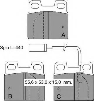 VEMA 830982 - Гальмівні колодки, дискові гальма autozip.com.ua