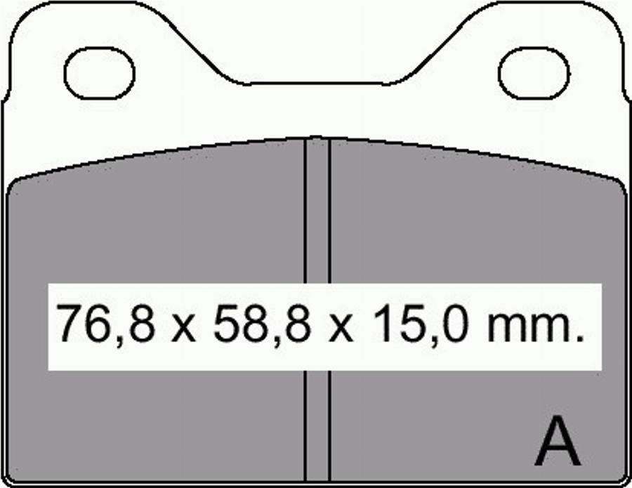 VEMA 830800 - Гальмівні колодки, дискові гальма autozip.com.ua