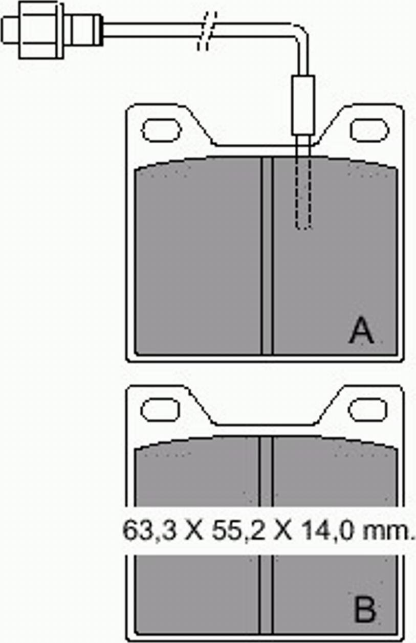 VEMA 831661 - Гальмівні колодки, дискові гальма autozip.com.ua