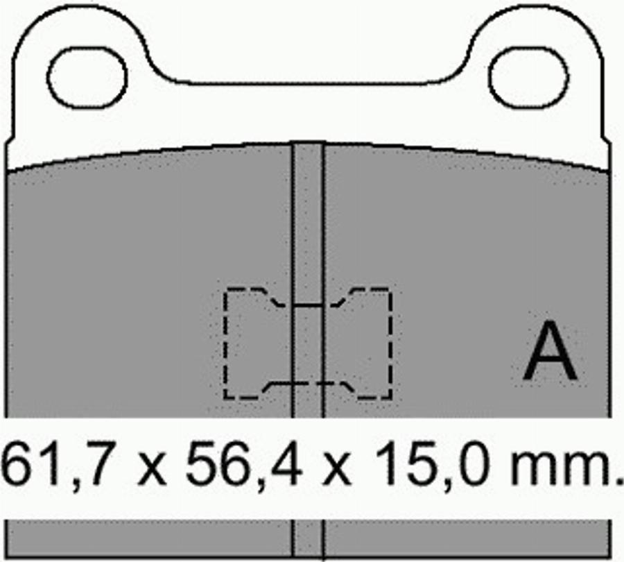 VEMA 831110 - Гальмівні колодки, дискові гальма autozip.com.ua
