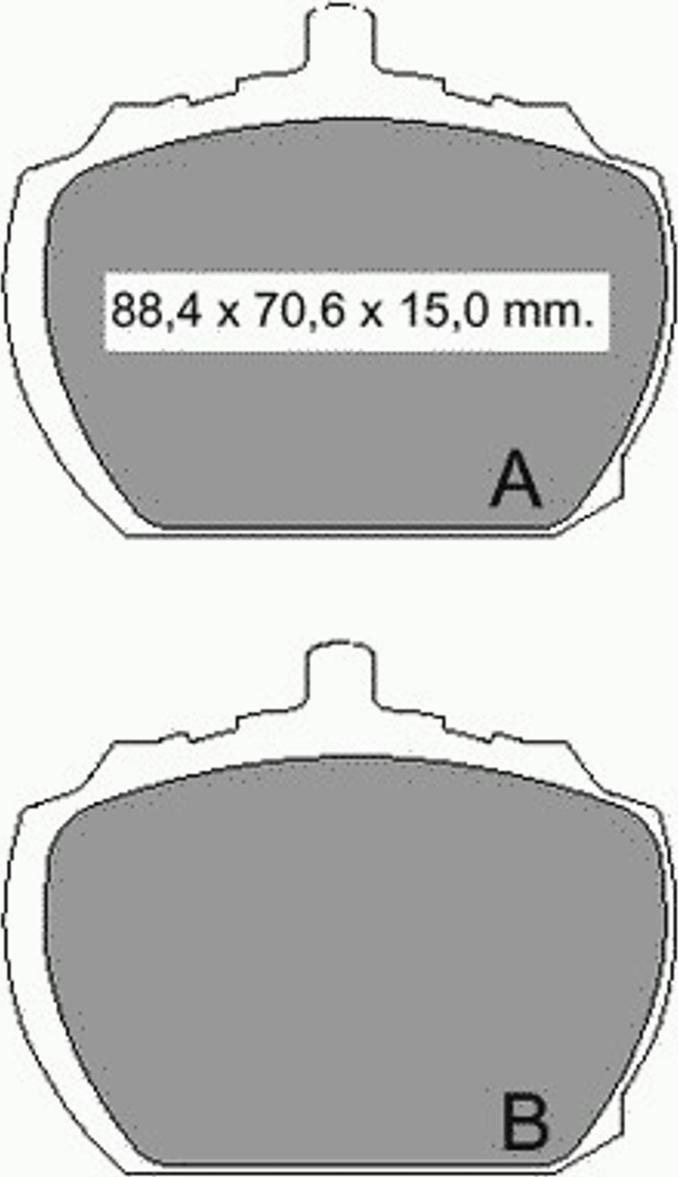 VEMA 831370 - Гальмівні колодки, дискові гальма autozip.com.ua