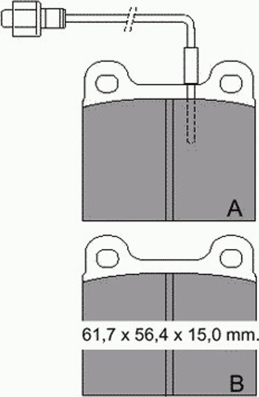 VEMA 831790 - Гальмівні колодки, дискові гальма autozip.com.ua