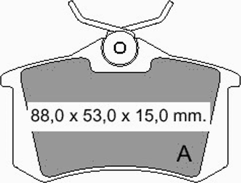 VEMA 833480 - Гальмівні колодки, дискові гальма autozip.com.ua