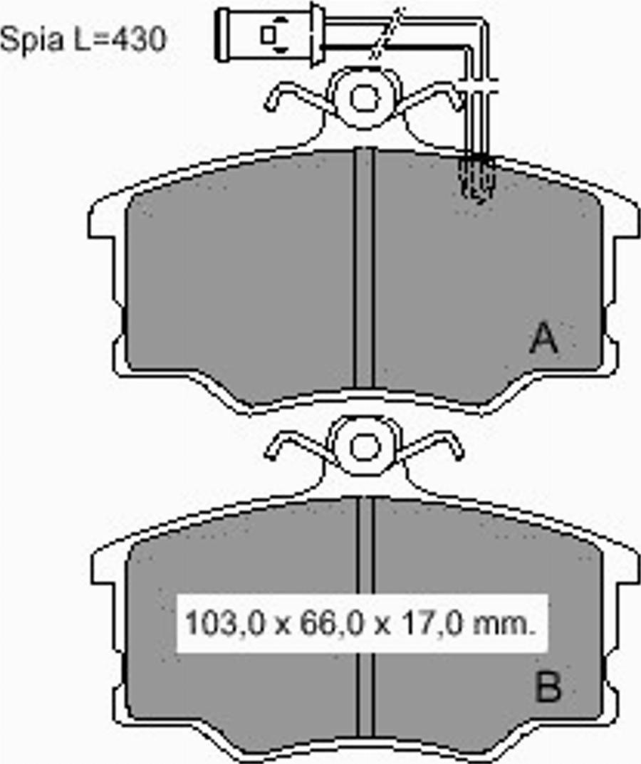 VEMA 833231 - Гальмівні колодки, дискові гальма autozip.com.ua