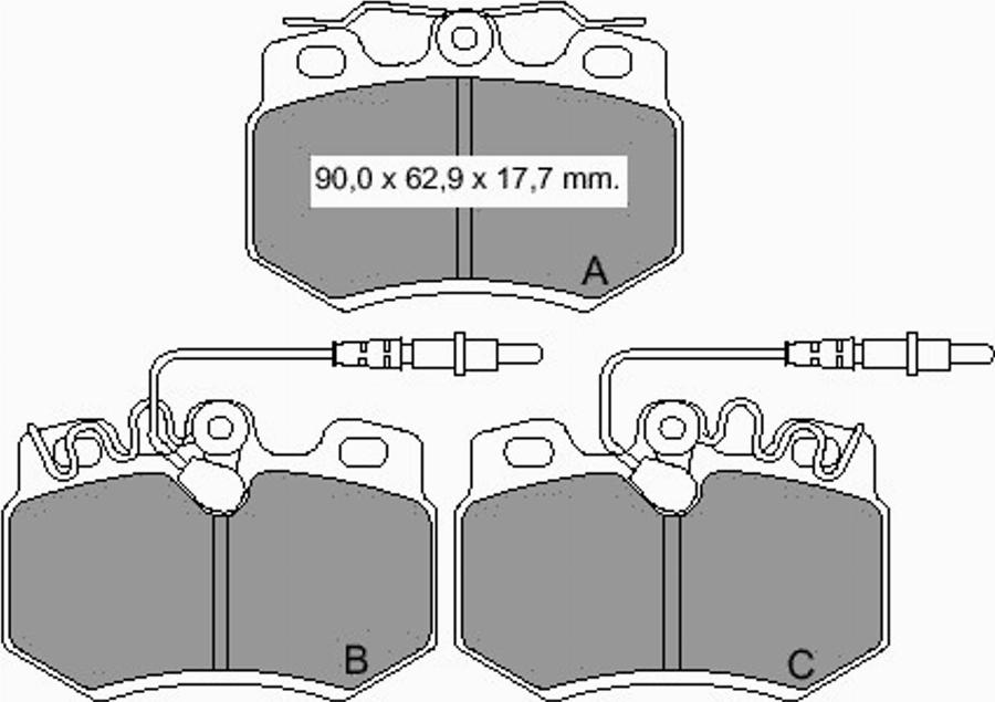 VEMA 832960 - Гальмівні колодки, дискові гальма autozip.com.ua