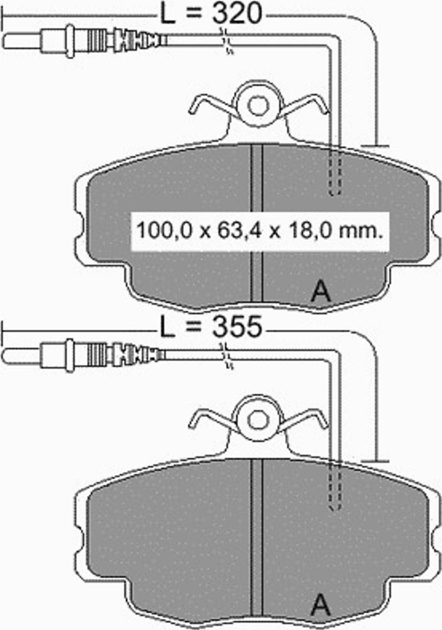 VEMA 832402 - Гальмівні колодки, дискові гальма autozip.com.ua