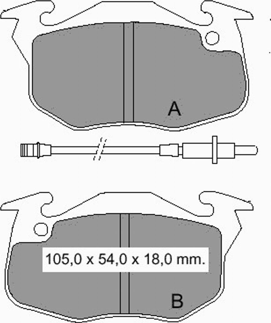 VEMA 832853 - Гальмівні колодки, дискові гальма autozip.com.ua