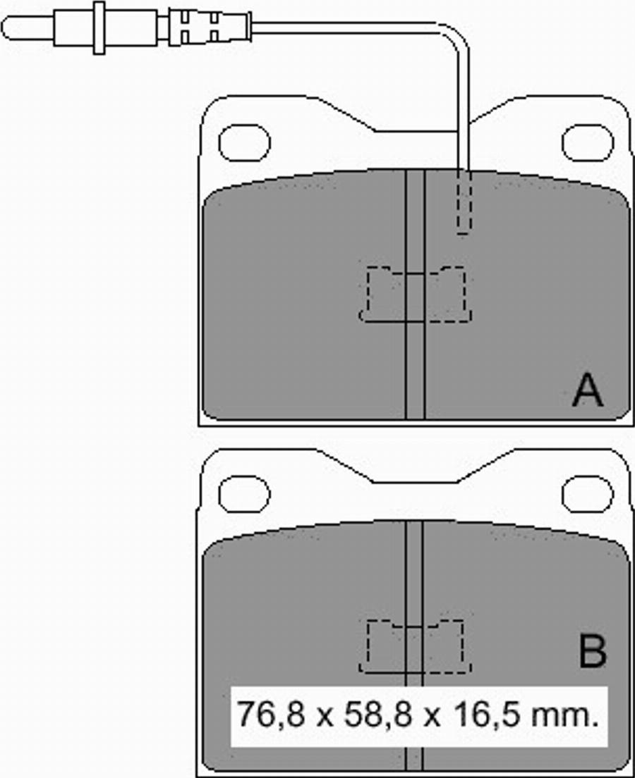 VEMA 832807 - Гальмівні колодки, дискові гальма autozip.com.ua