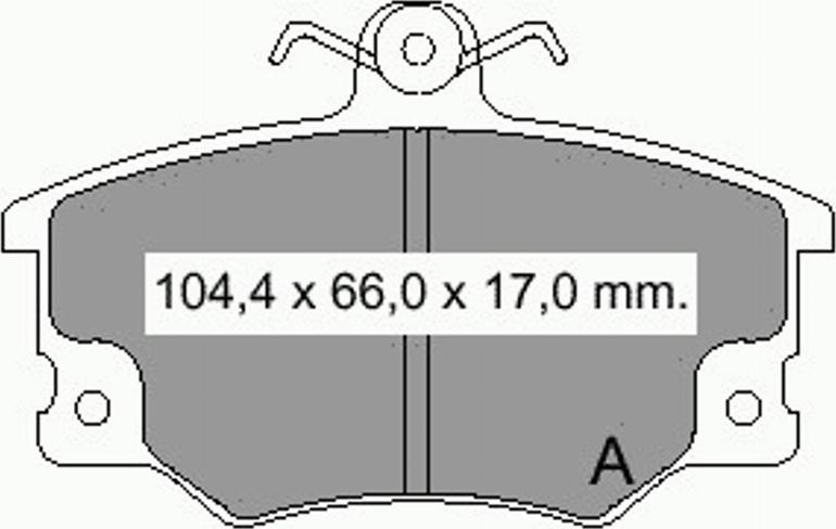 VEMA 832221 - Гальмівні колодки, дискові гальма autozip.com.ua