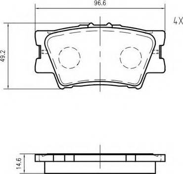 VEMA K635600 - Гальмівні колодки, дискові гальма autozip.com.ua