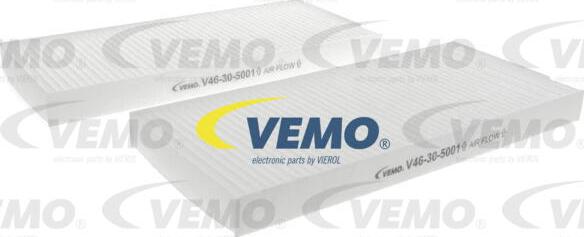 Vemo V46-30-5001 - Фільтр, повітря у внутрішній простір autozip.com.ua