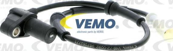 Vemo V46-72-0092 - Датчик ABS, частота обертання колеса autozip.com.ua