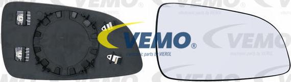 Vemo V40-69-0006 - Дзеркальне скло, зовнішнє дзеркало autozip.com.ua