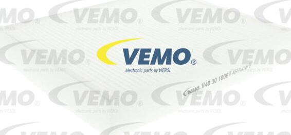 Vemo V40-30-1006 - Фільтр, повітря у внутрішній простір autozip.com.ua