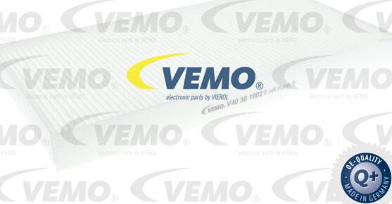 Vemo V40-30-1002 - Фільтр, повітря у внутрішній простір autozip.com.ua