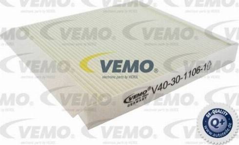 Vemo V40-30-1106-1 - Фільтр, повітря у внутрішній простір autozip.com.ua