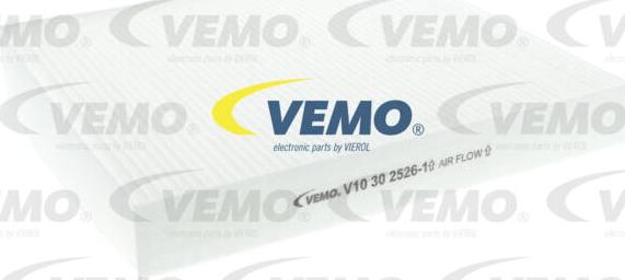 Vemo V10-30-2526-1 - Фільтр, повітря у внутрішній простір autozip.com.ua