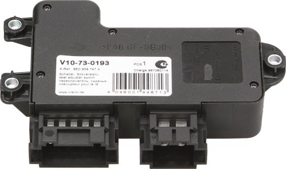 Vemo V10-73-0193 - Регулювальний елемент, регулювання сидіння autozip.com.ua