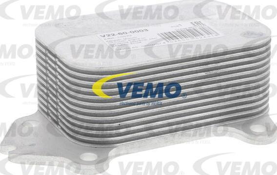 Vemo V22-60-0003 - Масляний радіатор, рухове масло autozip.com.ua