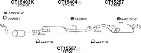 Veneporte 450177 - Система випуску ОГ autozip.com.ua