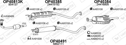 Veneporte 400755 - Система випуску ОГ autozip.com.ua