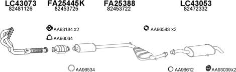 Veneporte 430053 - Система випуску ОГ autozip.com.ua