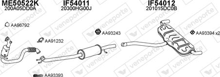 Veneporte 540005 - Система випуску ОГ autozip.com.ua