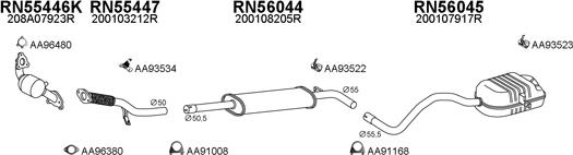 Veneporte 550690 - Система випуску ОГ autozip.com.ua